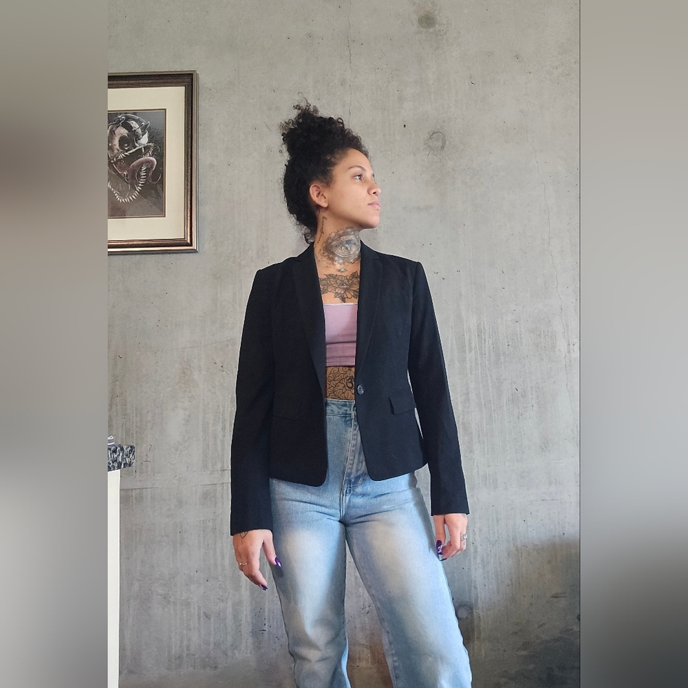 Ann Taylor Black Suit Jacket Size 6